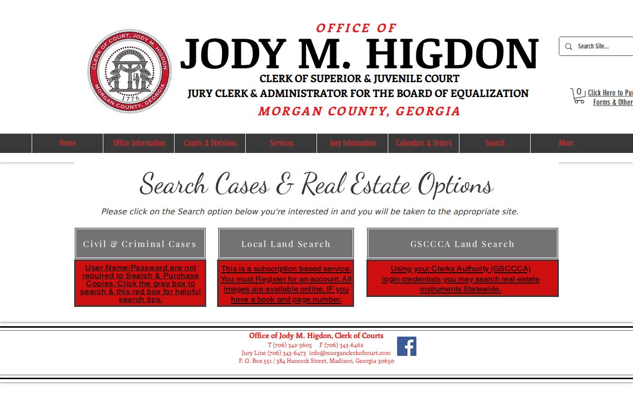 Morgan County warrant search and Superior Court case options