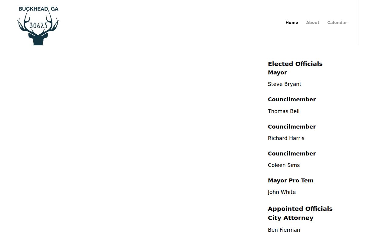Buckhead warrant records official town website access result